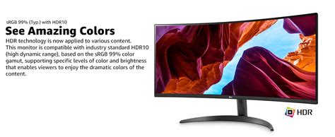 LG 34 Inches 21:9 Curved Ultra Wide Monitor, WQHD(3440 x 1440 Pixels ...