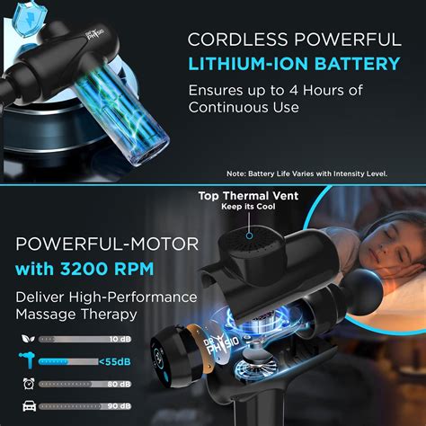 Dr Physio USA 1049 Touch Dynamo Electric Massage Gun for Pain Relief ...