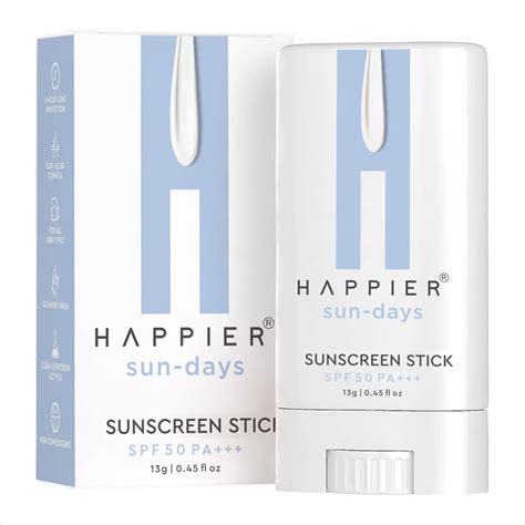 Happier Sunscreen Stick SPF 50 PA+++ | Sunscreen For Men & Women ...