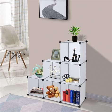Buy 6-Cube Storage Shelves, URHOMEPRO DIY Plastic Cube Storage ...