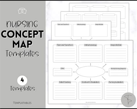 Printable Nursing Concept Map Template | Fanny Printable