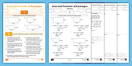Area and Perimeter of Squares Activity Sheet