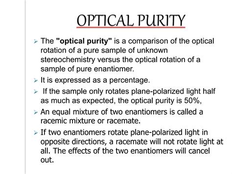 Stereo selective and specific reactions optical purity | PDF
