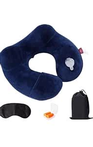 Corking Luxury Travel Neck Support Rest Pillow Eye Mask, Noise ...