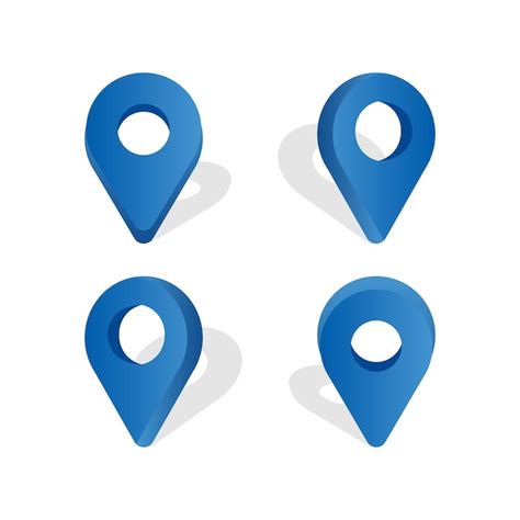 Location icon set design | Premium Vector