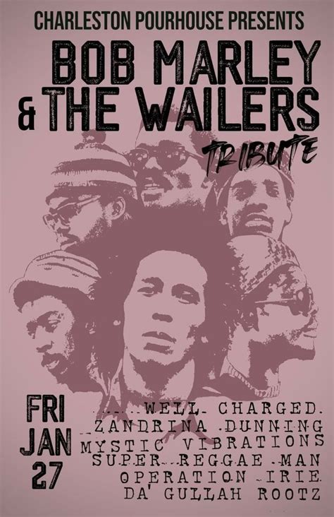 Bob Marley & The Wailers Tribute at Charleston Pour House, Charleston ...