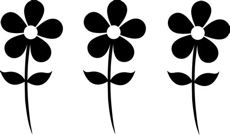 Daisy Flower Silhouette at GetDrawings | Free download