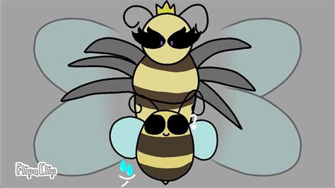 Queen bee and worker rare doodle - YouTube