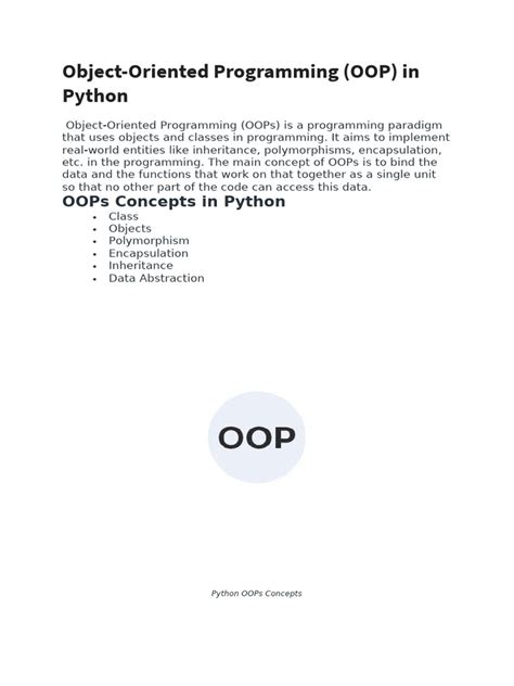 Image result for Python Class Object PDF