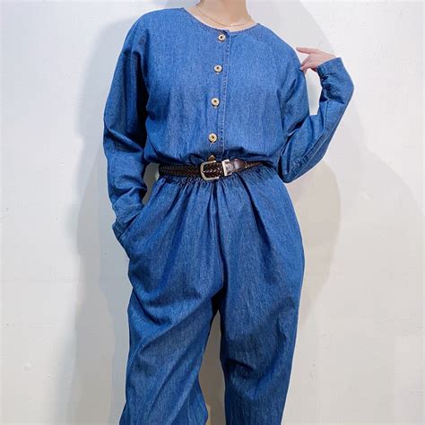 80s denim jump suits | LEMON