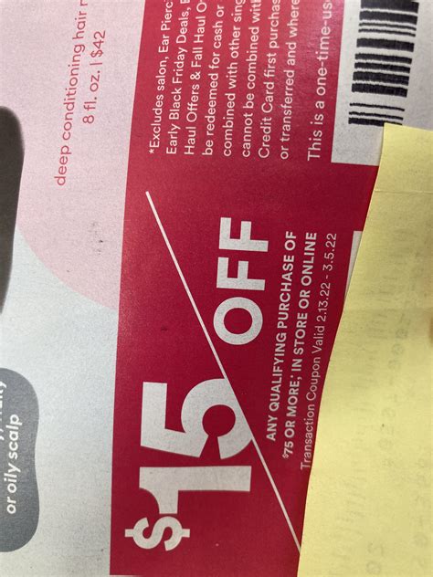 $15 off $75 (maybe targeted) at Ulta 2/13-3/5 : r/MUAontheCheap