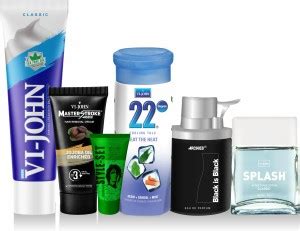 VI-JOHN Shaving Cream, Master Stroke, After shave Lotion, Hair Gel ...