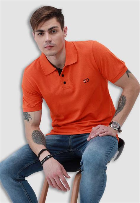 fanideaz Men’s Cotton Half Sleeve Classic Polo T Shirt with Collar ...