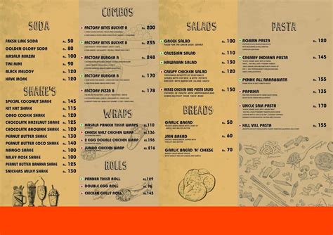 Menu at The Pizza Company, Tirupati