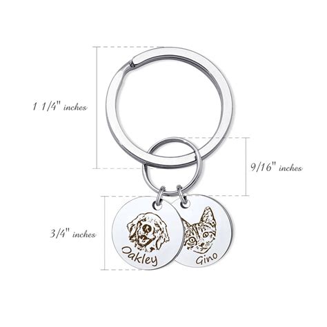 Personalized Pet Photo Engraved Keychain – Jeluxa
