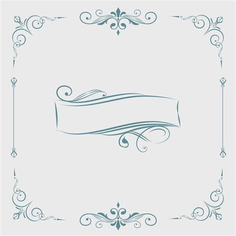 Decorative calligraphic ornament banner vector | Free Vector