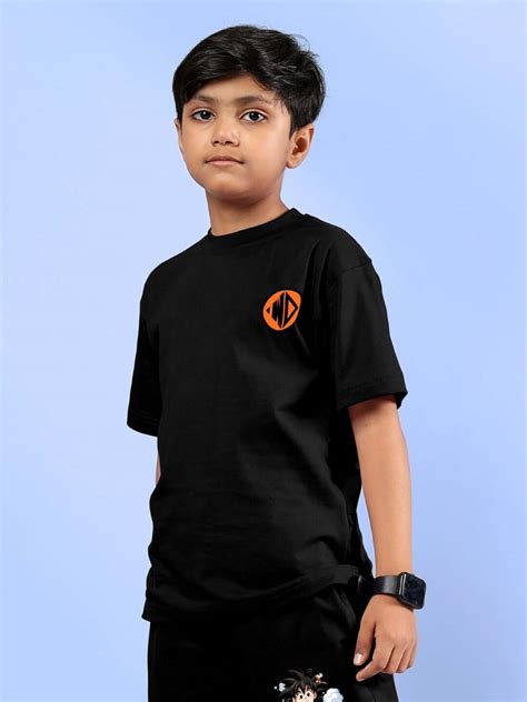 COOL GOKU PRINTED T-SHIRT FOR BOYS & GIRLS BLACK | Buy Online at ...