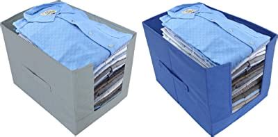 Kuber Industries 4 Piece Non Woven Shirt Stacker Wardrobe Organizer Set ...