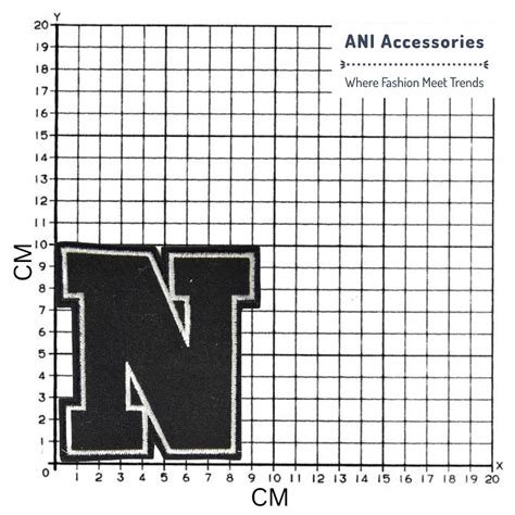 "N" Design Embroidered Black Sewable Patch – Ani Accessories