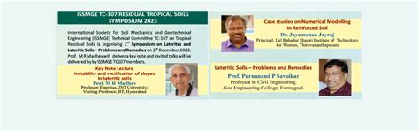 title : ISSMGE TC-107 RESIDUAL TROPICAL SOILS SYMPOSIUM 2023
