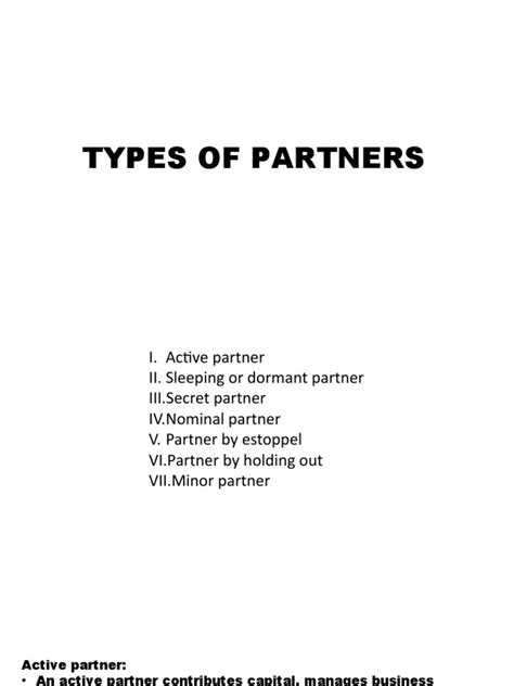 Types of Partners 的图像结果