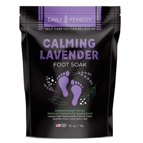 Calming Lavender Foot Soak - for Athlete’s Foot, Tired Achy Feet, Pedi ...