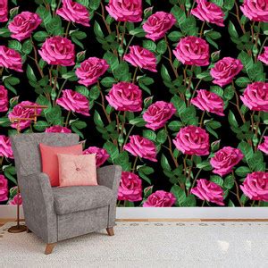 COLOR SOLUTION Floral & Botanical Multicolor Wallpaper Price in India ...