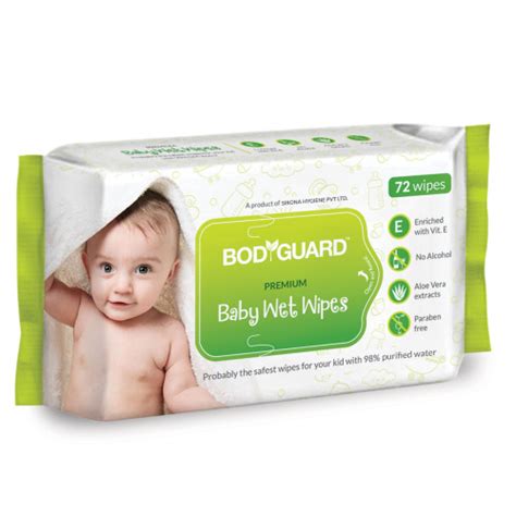 Sirona Bodyguard Premium Baby Aloevera 72 Nos Wet Tissues : Buy Sirona ...