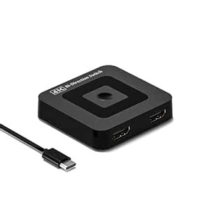 ZUZONG HDMI 2.0 Switch 4K HDMI Switcher 2 in 1 Out (1 in 2 Out) Bi ...