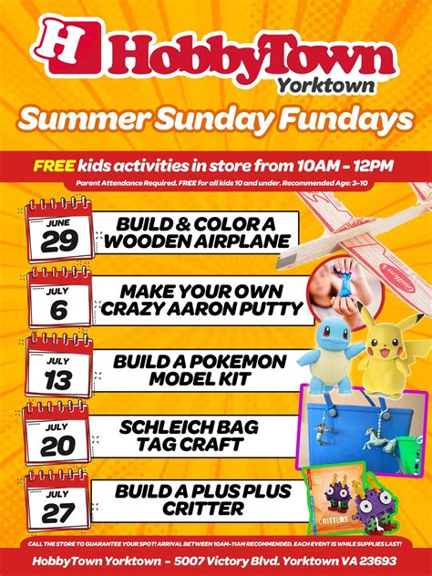 Summer Sunday Fundays - FREE kids activities in store!, 5007 Victory ...