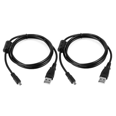 HagieNu 2-Pack 5ft USB Cable Replacement UC-E6 8 Pin for Nikon COOLPIX ...