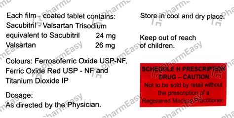 Sacuhart 50mg Strip Of 10 Tablets: Uses, Side Effects, Price & Dosage ...