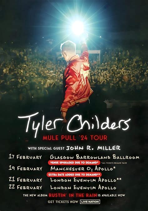 Tyler Childers Manchester Tickets, Manchester AO Arena, 8 March 2026 ...