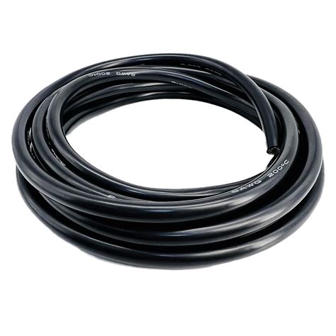 DONOKY 6 Gauge 6 AWG Silicone Wire - Black 10ft, Ultra Flexible 6 Gauge ...