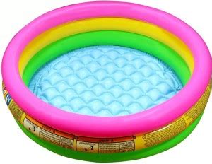 FERONS Baby Bath Tub Colorful Ring 3 ft Bath pool Child Kids Anti Slip ...