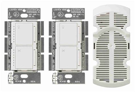 Lutron MA-LFQ3-WH Maestro Multi-Location Fan Control Kit, White ...
