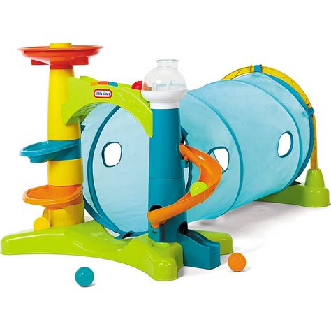 little tikes Learn And Play 2-In-1 Activity Tunnel With Ball Drop Game ...