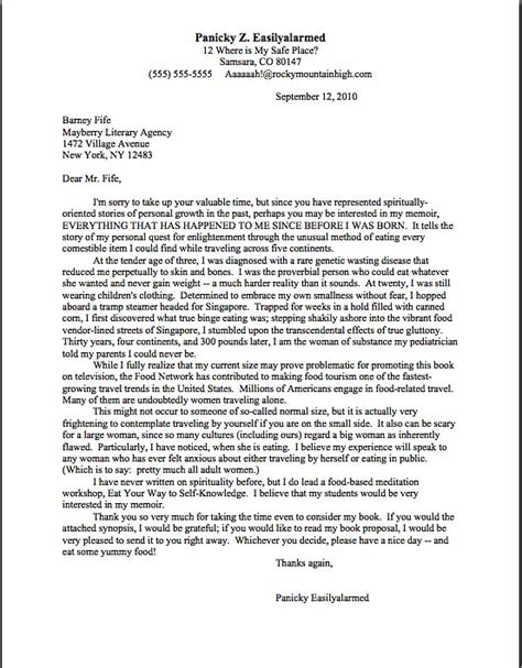 Image result for Memoir Query Letter Examples