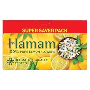 Buy Hamam with 100% Pure Lemon Flower Bathing Soap 150gm (Pack of 3 ...