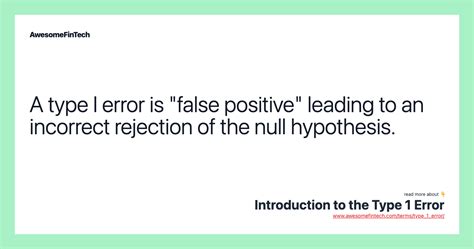 Image result for Type 1 Error Problem Example