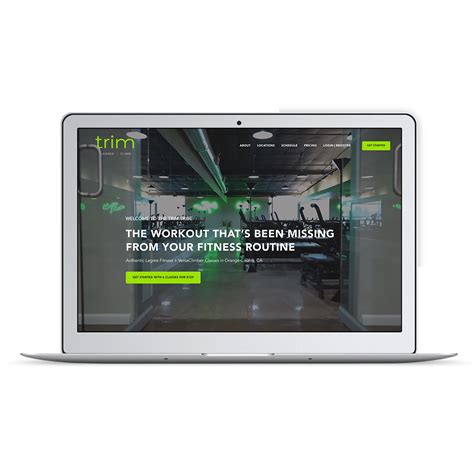 Mindbody-integrated Lagree website design for Trim Fitness | Pixality Design