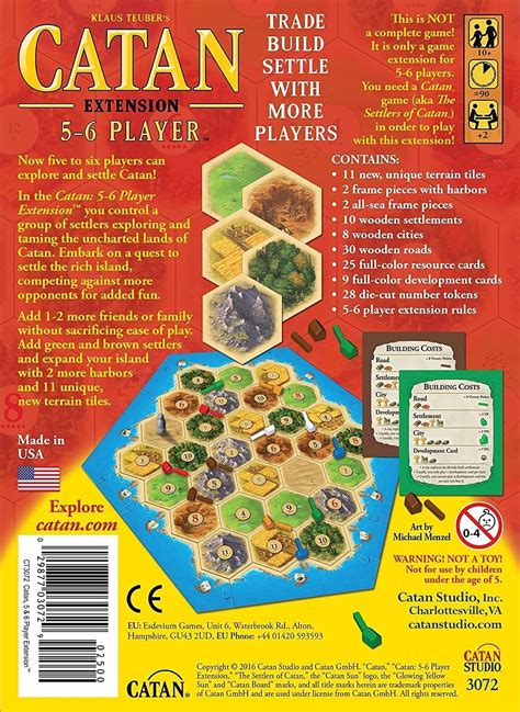 CATAN Board Game 5-6 Player EXTENSION - Expand Your India | Ubuy