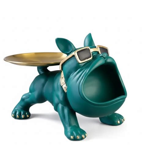 Luxury Bulldog Tray Decor for Home & Office | Resin Showpiece ...