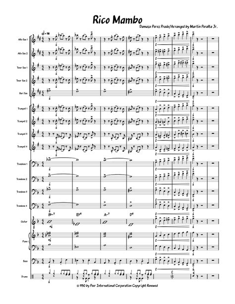 Mambo Jambo (que Rico El Mambo) (arr. Martin Peralta Jr.) by Dave ...