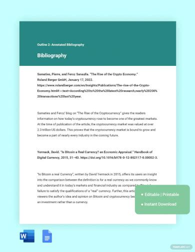 16+ APA Annotated Bibliography Examples to Download