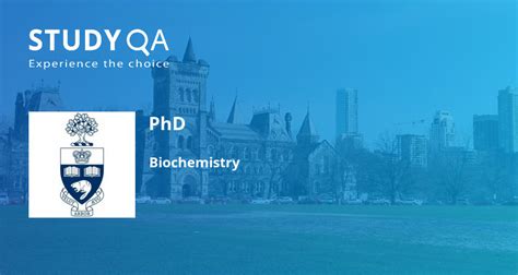 StudyQA — PhD: Biochemistry — University of Toronto