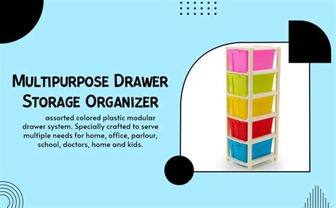 RYLAN 5XL Plastic Modular Drawer System for Home, Office, Hospital ...