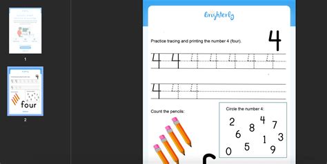 Number 4 Worksheets To Print Activity Shelter