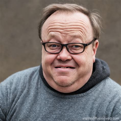 Middle-aged Man with Down Syndrome | Stable Diffusion Online