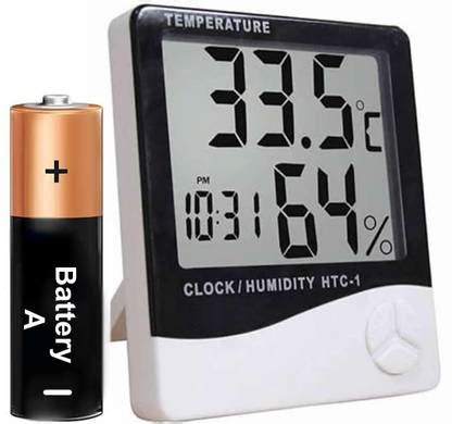 iWin Digital HTC-1-01 Humidity Clock High Accuracy LCD Display ...